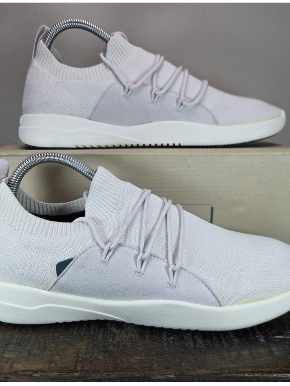 NEW Vessi Cityscape Classic Womens Size 9 Lace Up Waterproof Shoes Birch White